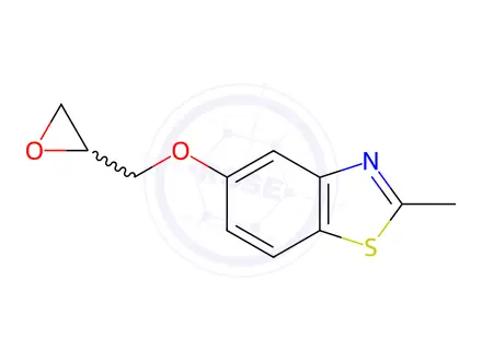 Chemical structure of Benzothiazole, 2-methyl-5-(oxiranylmethoxy)-(9CI)