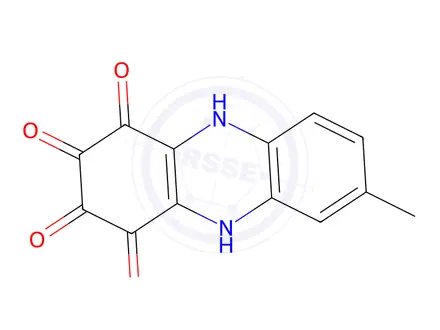 Chemical structure of 2,3-Dihydroxy-7-methyl-1,4-phenazinedione