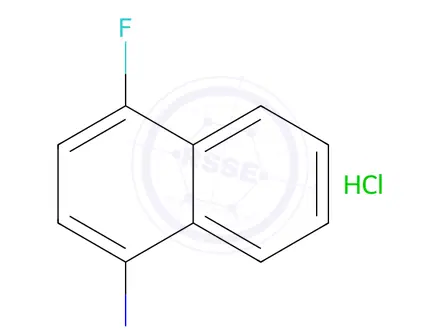 Chemical structure of 1-Amino-4-fluoronaphthalene Hydrochloride