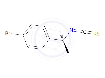 Chemical structure of (S)-(-)-1-(4-bromophenyl)ethylisothiocyanate