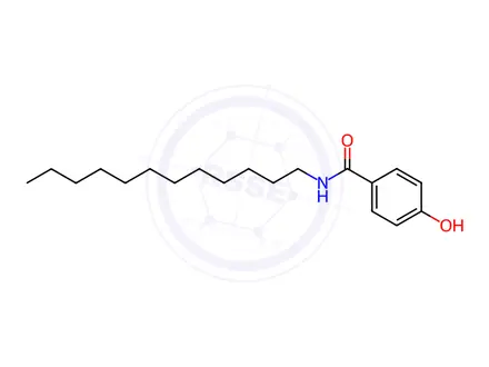 Chemical structure of Benzamide, N-dodecyl-4-hydroxy-