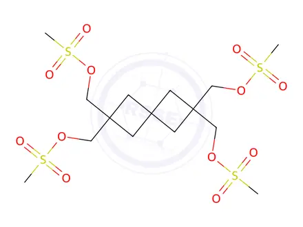 Chemical structure of 2,2,6,6-tetrakis(mesyloxymethyl)spiro-(3.3)heptane