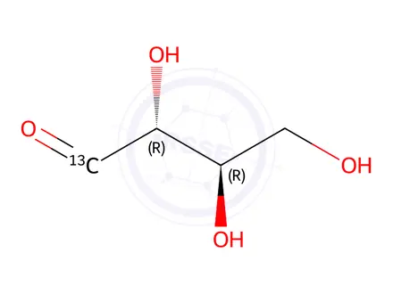 Chemical structure of D-[1-13C]erythrose