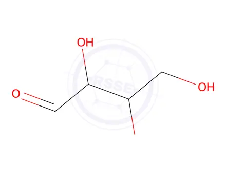 Chemical structure of L-Erythrose (~0.1 M solution in water)