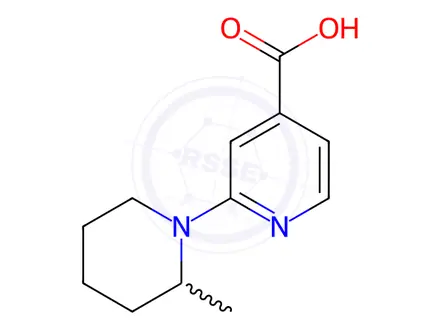 Chemical structure of 2-(2-Methylpiperidin-1-yl)pyridine-4-carboxylic Acid