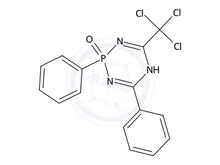 Chemical structure of 2,4-Diphenyl-6-(trichloromethyl)-5H-1,3,5,2-triazaphosphinine 2-oxide