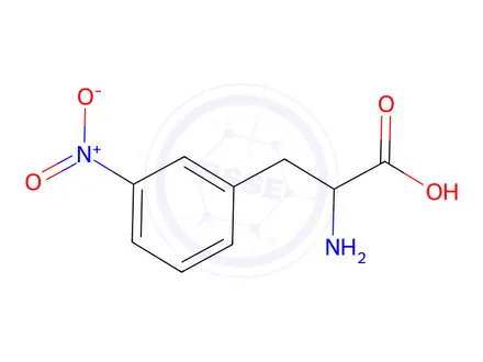 Chemical structure of 2-Amino-3-(3-nitrophenyl)propanoic acid