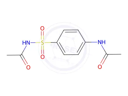 Chemical structure of N,N'-Diacetylsulfanilamide