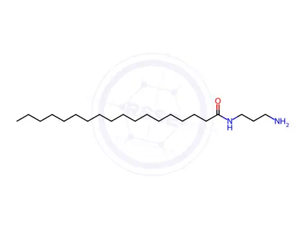 Chemical structure of N-(3-aminopropyl)stearamide