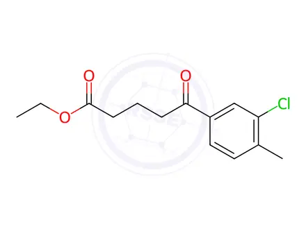 Chemical structure of Ethyl 5-(3-chloro-4-methylphenyl)-5-oxopentanoate