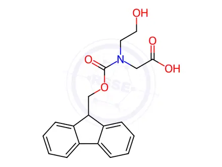 Chemical structure of N-Fmoc-N-(2-hydroxyethyl)glycine