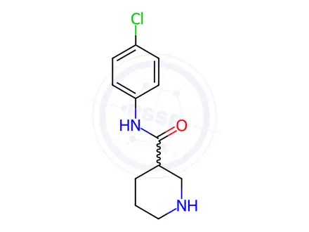 Chemical structure of N-(4-Chlorophenyl)piperidine-3-carboxamide hydrochloride