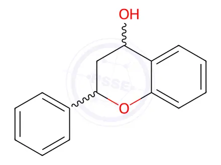 Chemical structure of 2-Phenylchroman-4-ol