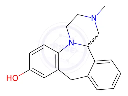 Chemical structure of 8-Hydroxy Mianserin