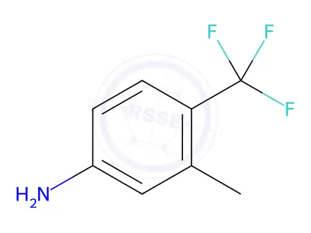 Chemical structure of 3-Methyl-4-(trifluoromethyl)aniline