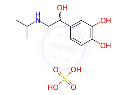 Chemical structure of Isoprenaline sulfate CRS