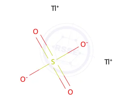 Chemical structure of Thallium sulfate