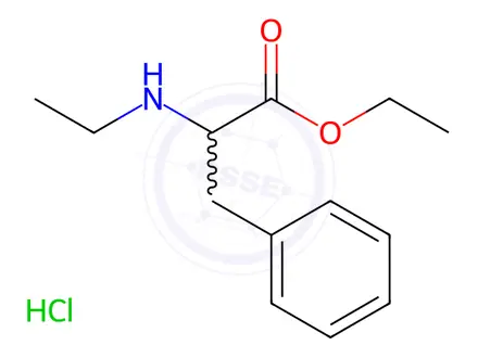Chemical structure of Ethyl 2-(Ethylamino)-3-phenylpropanoate Hydrochloride