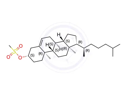 Chemical structure of Methanesulfonic acid 3β-cholesteryl ester