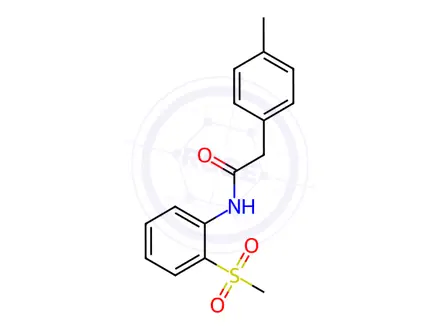 Chemical structure of N-(2-(Methylsulfonyl)phenyl)-2-(p-tolyl)acetamide