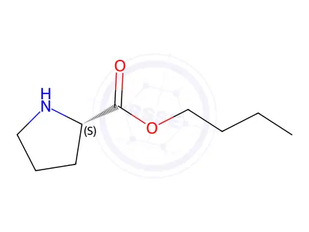 Chemical structure of butyl L-prolinate