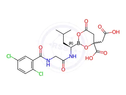 Chemical structure of Ixazomib Impurity 40