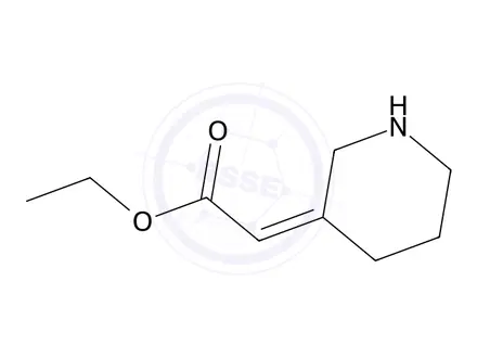 Chemical structure of (Z)-Ethyl 2-(piperidin-3-ylidene)-acetate hydrochloride
