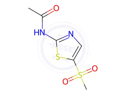 Chemical structure of N-(5-(Methylsulfonyl)-1,3-thiazol-2-yl]acetamide