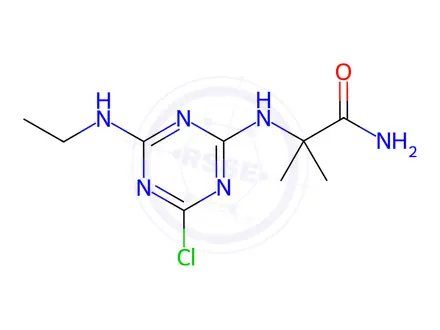 Chemical structure of Cyanazine Impurity 2
