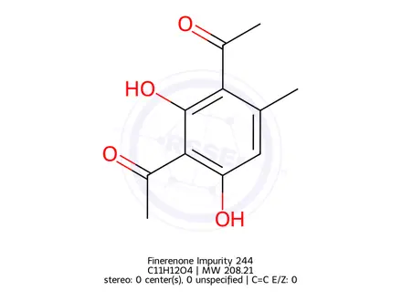 Chemical structure of Finerenone Impurity 338