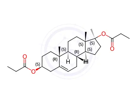 Chemical structure of Methandriol dipropionate