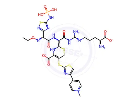 Chemical structure of Ceftaroline Fosamil Impurity 1