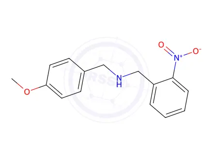 Chemical structure of N-(4-Methoxybenzyl)-1-(2-nitrophenyl)methanamine