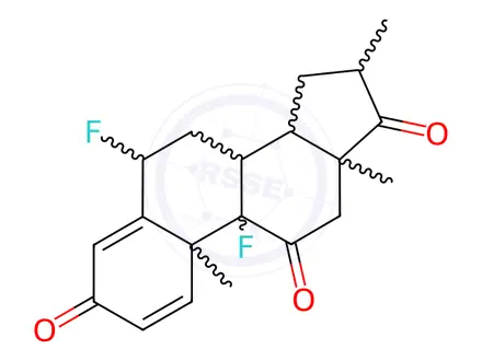 Chemical structure of Fluticasone Impurity 103