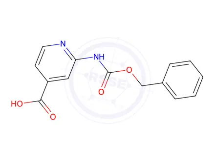 Chemical structure of 2-(((Benzyloxy)carbonyl)amino)isonicotinic acid
