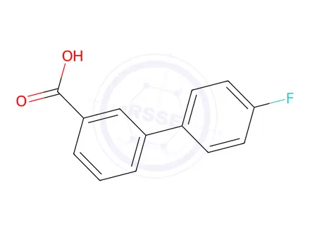 Chemical structure of 4'-Fluoro-[1,1'-biphenyl]-3-carboxylicacid