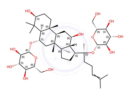 Chemical structure of Ginsenoside Rg1