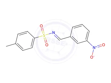 Chemical structure of (E)-4-Methyl-N-(3-nitrobenzylidene)benzenesulfonamide