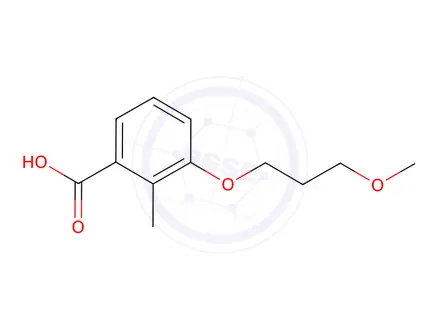 Chemical structure of 3-(3-Methoxypropoxy)-2-methylbenzoic acid
