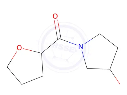 Chemical structure of 1-(oxolane-2-carbonyl)pyrrolidin-3-ol