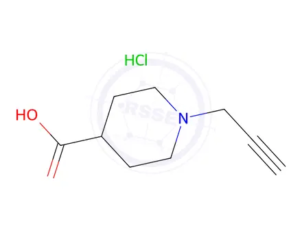 Chemical structure of 1-(Prop-2-yn-1-yl)piperidine-4-carboxylic acid hydrochloride