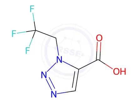 Chemical structure of 1-(2,2,2-Trifluoroethyl)-1H-1,2,3-triazole-5-carboxylic acid