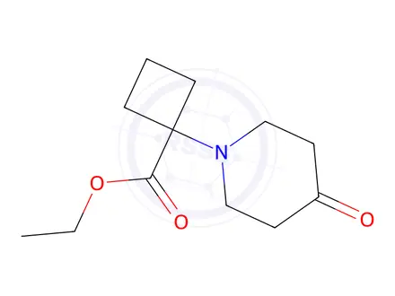Chemical structure of Ethyl 1-(4-oxopiperidin-1-yl)cyclobutane-1-carboxylate
