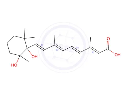 Chemical structure of 5,6-Dihydro-5,6-dihydroxyretinoic Acid