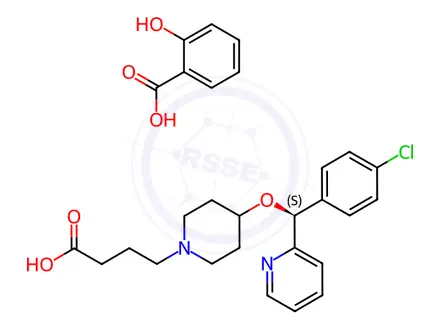 Chemical structure of Bepotastine Salicylate