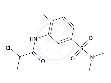Chemical structure of 2-Chloro-n-[5-(dimethylsulfamoyl)-2-methylphenyl]propanamide