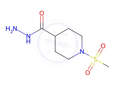 Chemical structure of 1-(Methylsulfonyl)piperidine-4-carbohydrazide