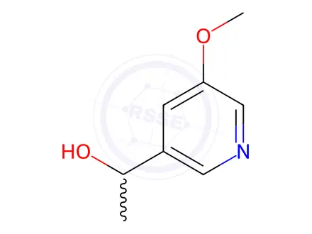 Chemical structure of 1-(5-METHOXYPYRIDIN-3-YL)ETHAN-1-OL