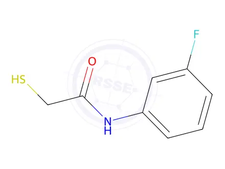 Chemical structure of n-(3-fluorophenyl)-2-sulfanylacetamide