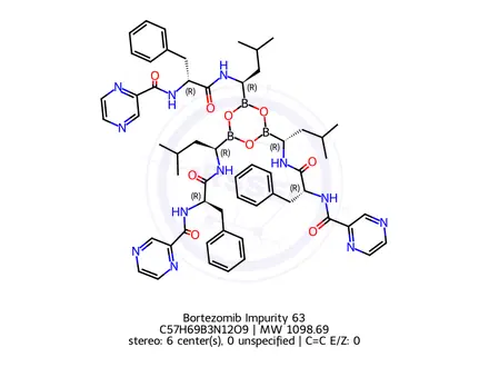 Chemical structure of Bortezomib Impurity 222